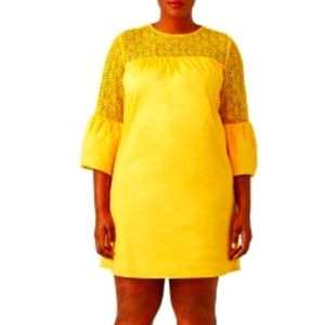 Draper James × Eloqui Lace Yoke Shift Dress